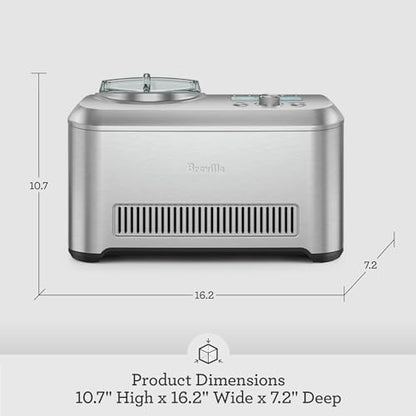 Breville Smart Scoop Ice Cream Maker BCI600XL, Brushed Stainless Steel