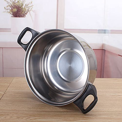 Simpli-Magic 12 Piece Stainless Steel Cookware Set, Silver