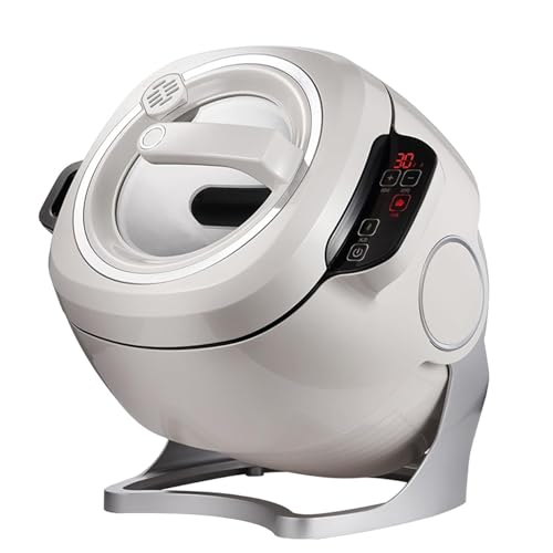 2000W Auto Stir Fry Wok, 6L Smart Touch Cooking Robot, 360° Rotating 3D Induction Heating for Fried Rice & Stews, Smokeless Kitchen Essential