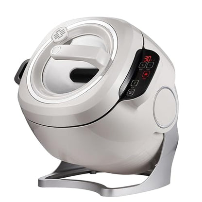 2000W Auto Stir Fry Wok, 6L Smart Touch Cooking Robot, 360° Rotating 3D Induction Heating for Fried Rice & Stews, Smokeless Kitchen Essential