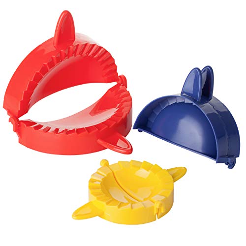 BTaT- Dough Press Set, 3 Pack, Dumpling, Empanada, Pastry and Turnover Press, Hand Pie Maker, Meat Pie Cutter