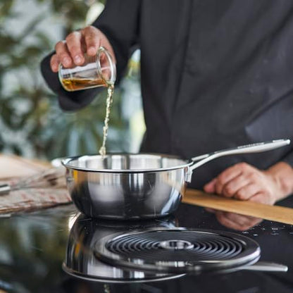 Demeyere Industry 5, 2-qt Stainless Steel Saucier, 5-Ply Construction, Compatible on all Stovetops, Made in Belgium