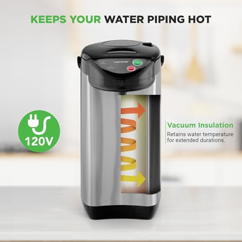 NutriChef 5.2 Qt Hot Water Dispenser with 5 Temperature Settings