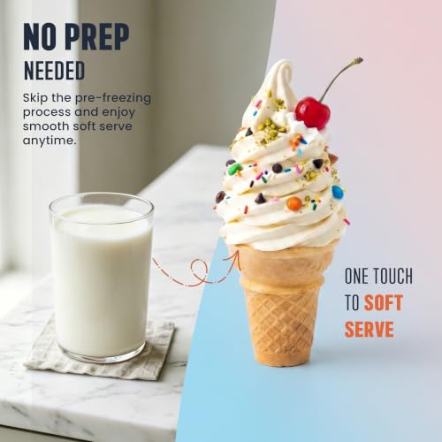 YOIMOIMO 2-in-1 Slushie Machine & Soft Serve Ice Cream Maker with 6 Presets