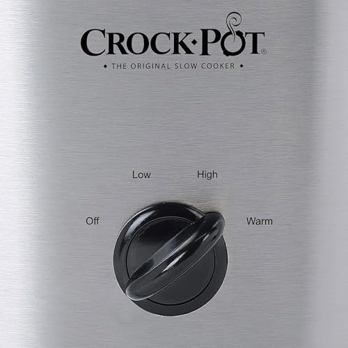 Crock-Pot SCCPVL600S Cook' N Carry 6-Quart Oval Manual Portable Slow Cooker, Silver