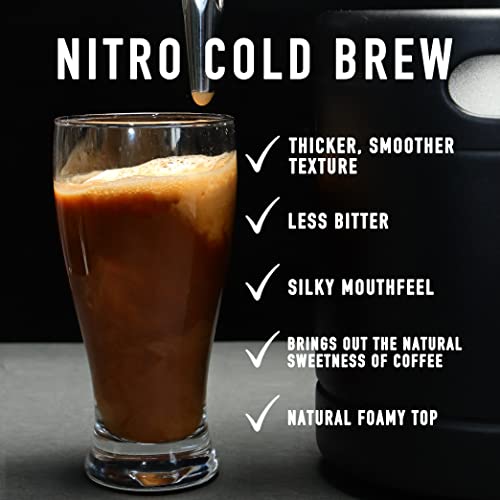 TMCRAFT 128oz Nitro Cold Brew Coffee Maker with Stout Creamer Faucet