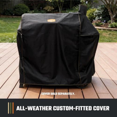 Oklahoma Joe’s Laredo Series 900 Offset Charcoal Smoker and Grill with 916 sq. in. Cooking Area in Black