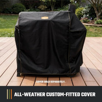 Oklahoma Joe’s Laredo Series 900 Offset Charcoal Smoker and Grill with 916 sq. in. Cooking Area in Black