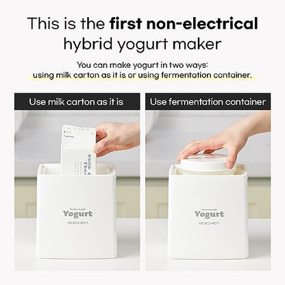 ROICHEN MINEW YOGURT MAKER, HOME MADE YOGURT, MADE IN KOREA, NON ELECTRIC, EASY YOGURT MAKING