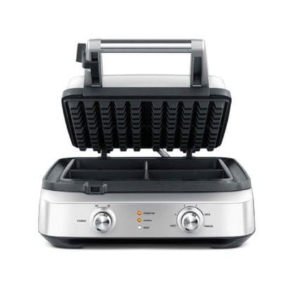 Breville BWM604BSS Smart Square Waffle Maker, 4 Slice Capacity, Brushed Stainless Steel