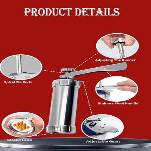Cookie Press Gun with 20 Discs & 4 Tips - Cookie Maker Machine for Spritz Cookies, Baking & Cake Decorating | Includes Cheese Press Function | Great Gift for Christmas Thanksgiving Holidays
