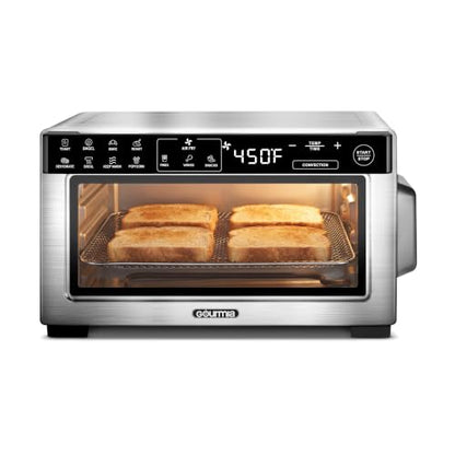 Gourmia Toaster Oven - 4-Slice Capacity, Digital Display, Stainless Steel