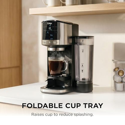Ninja DualBrew Coffee Maker | Brew Coffee Grounds & Pods | Brew Classic, Rich, Over Ice, & Cold Brew | Brew Single-Serve Cup to Full 12-Cup Carafe | Stainless Steel | GP161