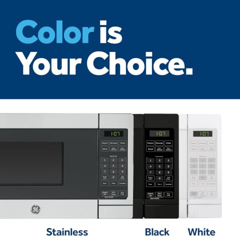 GE Countertop Microwave Oven, 700 Watt, 0.7 Cu. Ft., White, GCST07N1WWW
