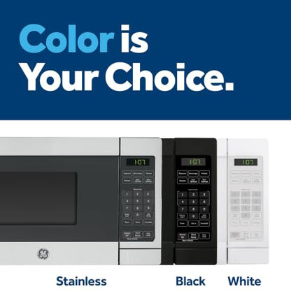 GE Countertop Microwave Oven, 700 Watt, 0.7 Cu. Ft., White, GCST07N1WWW