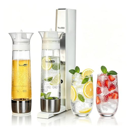 Soda Maker Adds Fizz To Any Water or Beverage Sparkling Water for Home