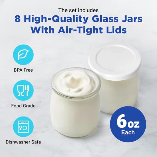 Ultimate Probiotic Yogurt Maker with TruTemp™ Adjustable Temperature & Time Control, Make Trillions of Live Probiotics for Gut Health, ULTIMATE LIFETIME WARRANTY, Wellness Gifts for Men & Women