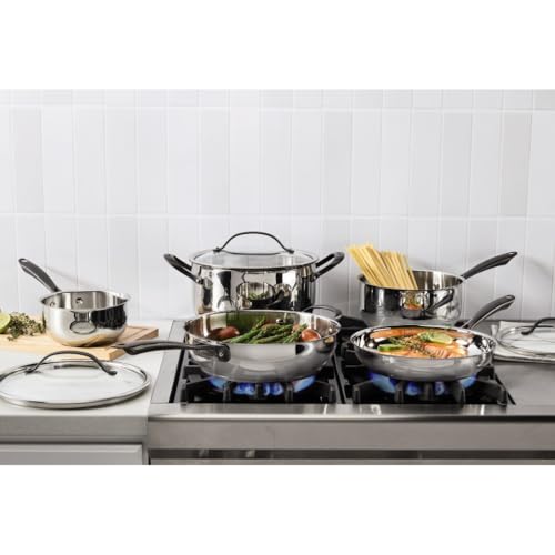 Cuisinart RADIANT PRO 8-Piece Stainless with Brushed Titanium Finish Cookware Set