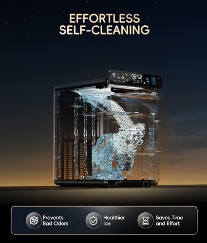 ecozy Nugget Ice Maker Countertop, Smart Ice Machine with APP Control
