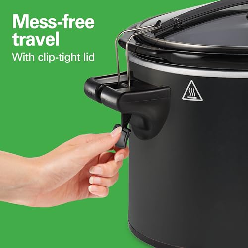 Hamilton Beach Defrost & Go Programmable Slow Cooker, Temperature Probe, 6 Quart Capacity, R33962 (Renewed)