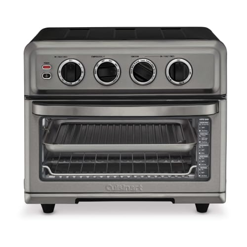 Cuisinart Air Fryer Toaster Oven with Grill, 1800W 8-1 Air Fryer Oven with Bake, Convection Bake, Grill, Broil and Warm Options, Large Capacity, 60-Minute Timer, TOA-70BKS, Black SS