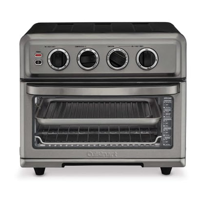 Cuisinart Air Fryer Toaster Oven with Grill, 1800W 8-1 Air Fryer Oven with Bake, Convection Bake, Grill, Broil and Warm Options, Large Capacity, 60-Minute Timer, TOA-70BKS, Black SS