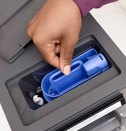 GE Profile Opal MINI PRO Nugget Ice Maker w/Side Tank, Portable Countertop Pebble Ice Machine, 36 lbs/Day, Top Fill, 6 Pack Descaler & Scoop, Stainless Steel