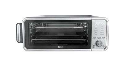 Ninja FT405CO 10-in-1 Digital Air Fry Oven with Extra Large Capacity, Flip Up and Away, Stainless Steel Body, and Temperature Control (Renewed)