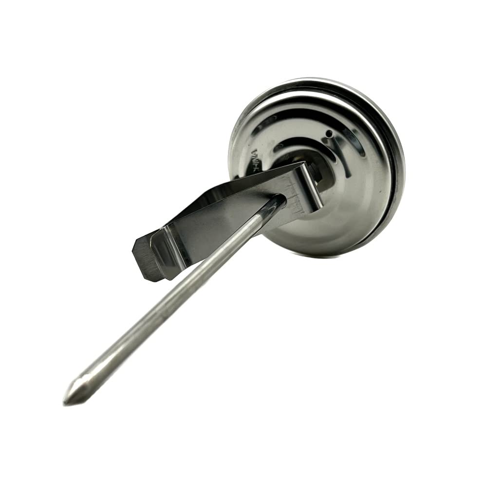 Nexgrill Deep Fry Thermometer – 5" Stainless Steel Instant Read with Pot Clip – Fish, Meat & Oil Thermometer for Frying, BBQ, Grilling – Up to 550°F – 660-0009