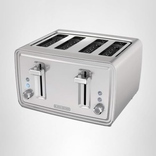 BLACK+DECKER 4-Slice Toaster, Stainless Steel, TR4900SSD