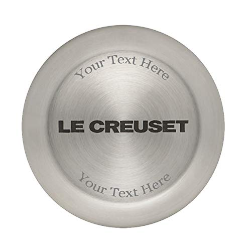 Le Creuset 9 Qt. Signature Round French Oven w/Additional Engraved Personalized Stainless Steel Knob - Artichaut
