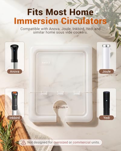 EVERIE 12QT Sous Vide Container BPA-Free with Reinforced Hinged Lid