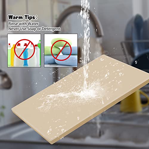 Mimiuo Pizza Stone and Wood Peel Set for Oven and Grill - 12x15 Inch Rectangular Baking Stone with Bamboo Peel, Perfect for Crisp Crust Pizza, Breads, Cheese, and More