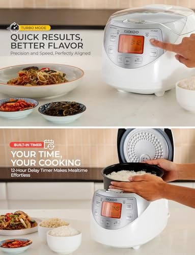 CUCKOO Micom Fuzzy Logic Rice Cooker, 12-Cup Cooked, Silver, CR-0632F