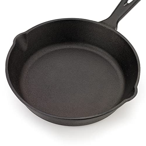 Mercer Culinary Pre-Seasoned Cast Iron Skillet, 8-Inch
