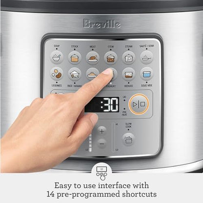 Breville Fast Slow Go Pressure Cooker BPR680BSS, Brushed Stainless Steel