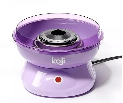 Koji by Zoku Cotton Candy Maker Set, Countertop Cotton Candy Machine, Includes 10 Paper Cones, Enjoy Homemade Treats in Minutes