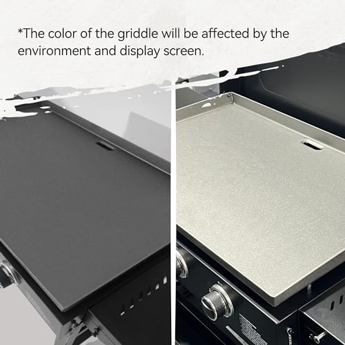 Royal Gourmet GB4000P 4 Burner Propane Gas Griddle with Hard Cover and Foldable Side Tables, 35-Inch Flat Top Grill with 766 Sq. In. Cooking Area for Backyard and Tailgating, Black