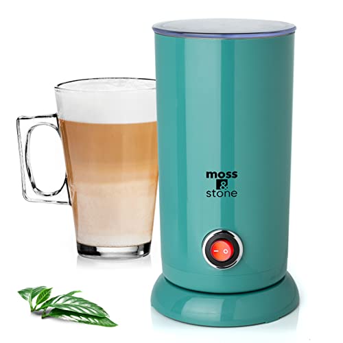 Moss & Stone Electric Milk Frother & Milk Warmer for Latte & Cappuccino