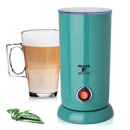 Moss & Stone Electric Milk Frother & Milk Warmer for Latte & Cappuccino