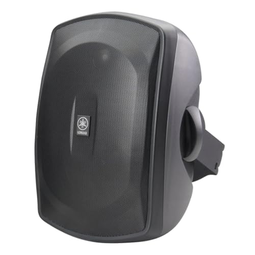 Yamaha NS-AW390 All Weather Indoor/Outdoor 6.5-inch 2-Way Speakers includes Wall/Ceiling Mounts - Pair (Black)