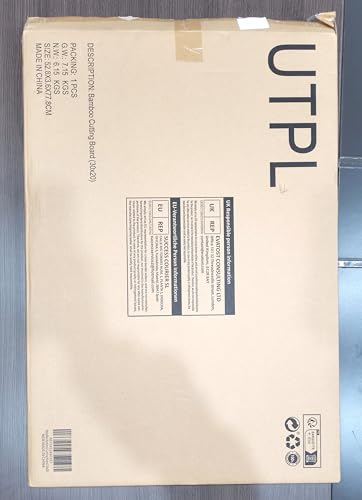 Utoplike Extra Large Cutting Board for kitchen, 30 x 20 Inch Bamboo Chopping Boards, Wood Stove Top Cover, Over the Sink Butcher Block with Juice Groove for Turkey, Meat, Vegetables, BBQ, 1"Th