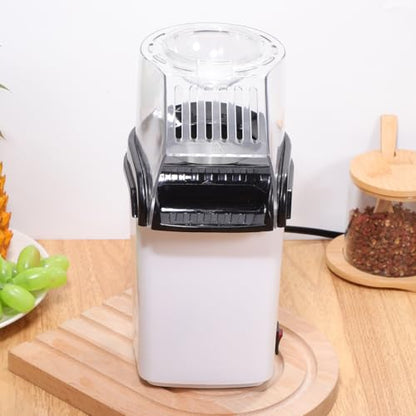 OUNONA Electric Hot Air Popcorn Maker Home Air Popper Popcorn Machine with Measuring Cup Compact Small Electric Popper for Movie Nights Party Snacks Us Plug