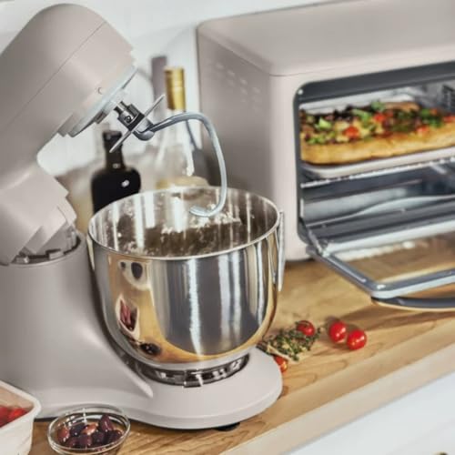 Wonderful Kitchen Stand Mixer 5.3 Qt Bowl, 12 Speeds Tilt-Head, Dough Hook Flat Beater Whisk for Baking Tasks Metal Build for Baking (Wildflower Porcini Taupe)