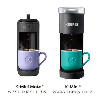 Keurig K-Mini Mate Single Serve K-Cup Pod Coffee Maker, Brews Up to 12 oz Cup, Compact Portable Coffee Machine for Small Spaces, Great for Dorms & Offices, Black