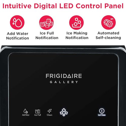 FRIGIDAIRE Touchscreen Nugget Ice Maker, Countertop Ice Machine, Sonic Ice Maker with 33 lbs. Capacity, Slate