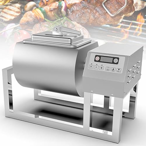 KJZQLMZ Vacuum Tumbler Marinator Meat Tumbler Marinating Machine with Bidirectional Rotation 3-Speed Control, for Chicken Steak Burger Shop