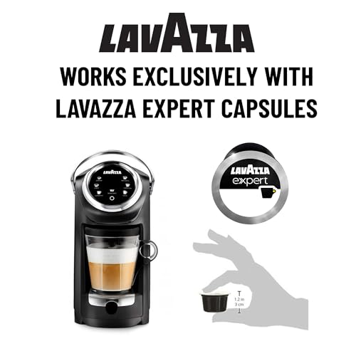 Lavazza Expert Coffee Classy Plus Single Serve ALL-IN-ONE Espresso & Coffee Brewer Machine - (Includes Built-in Milk Vessel/Frother)