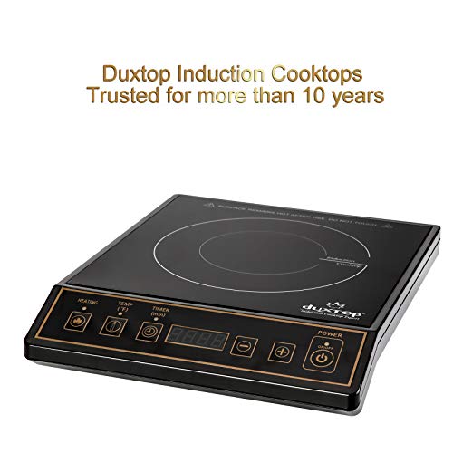 Duxtop 1800W Portable Induction Cooktop Countertop Burner, Gold 9120MC