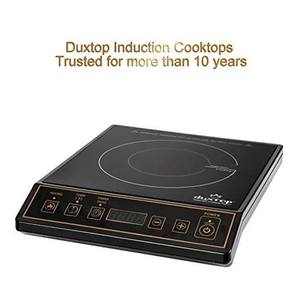 Duxtop 1800W Portable Induction Cooktop Countertop Burner, Gold 9120MC